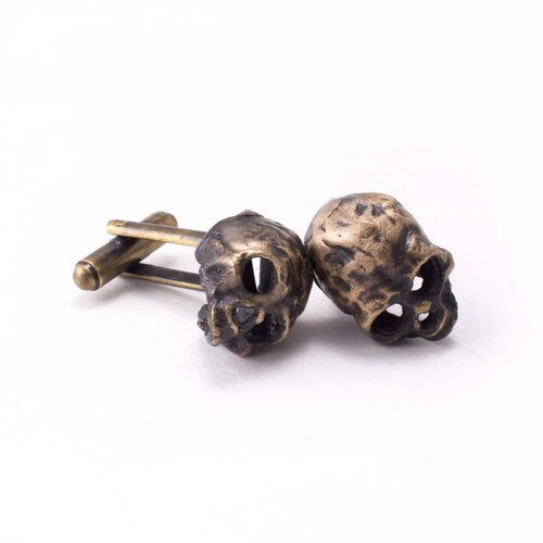 Mikey Skull Cuff Links Bronze